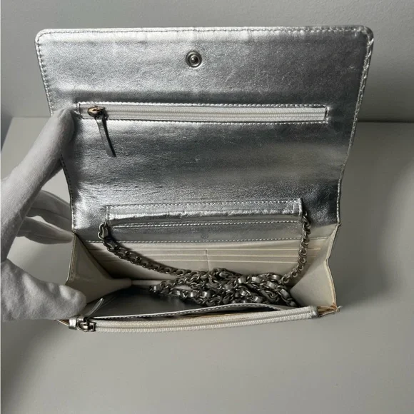 Chanel Travel Ligne Line Wallet On Chain WOC Crossbody Purse Bag